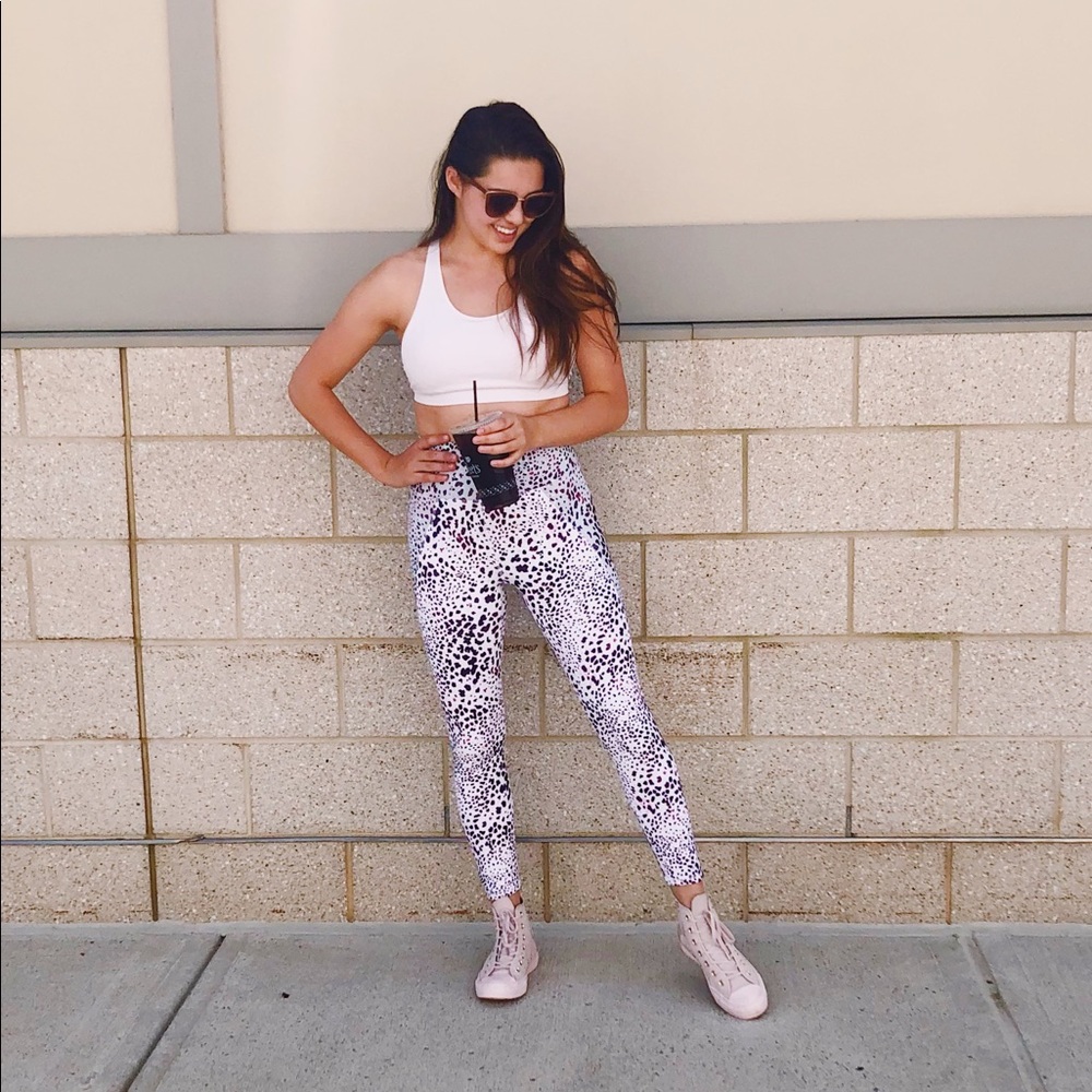 Fabletics Blush Animal Print Set